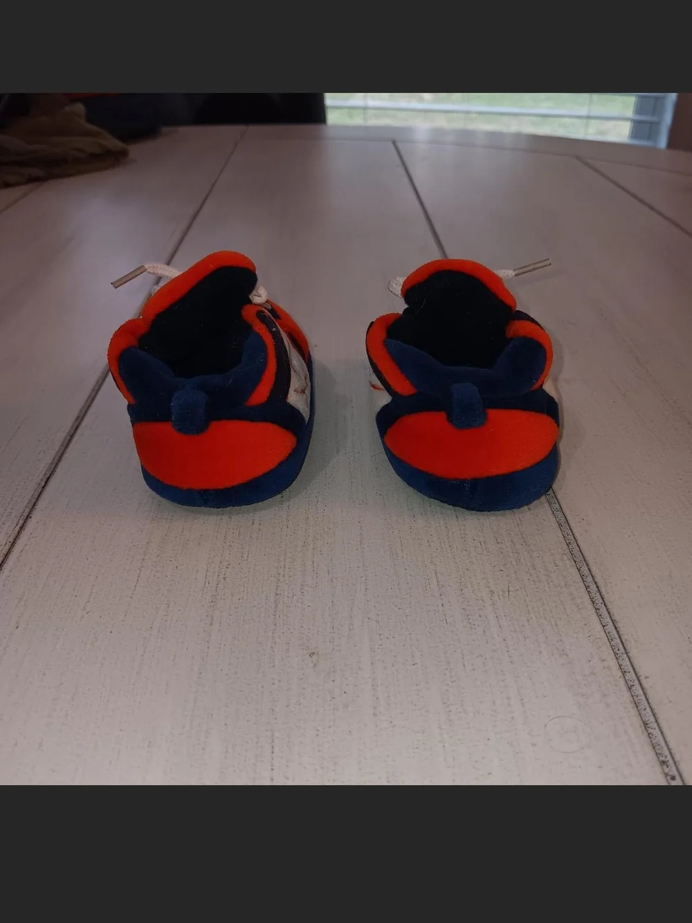 University of Virginia Inspired Navy & Orange Baby Shoes